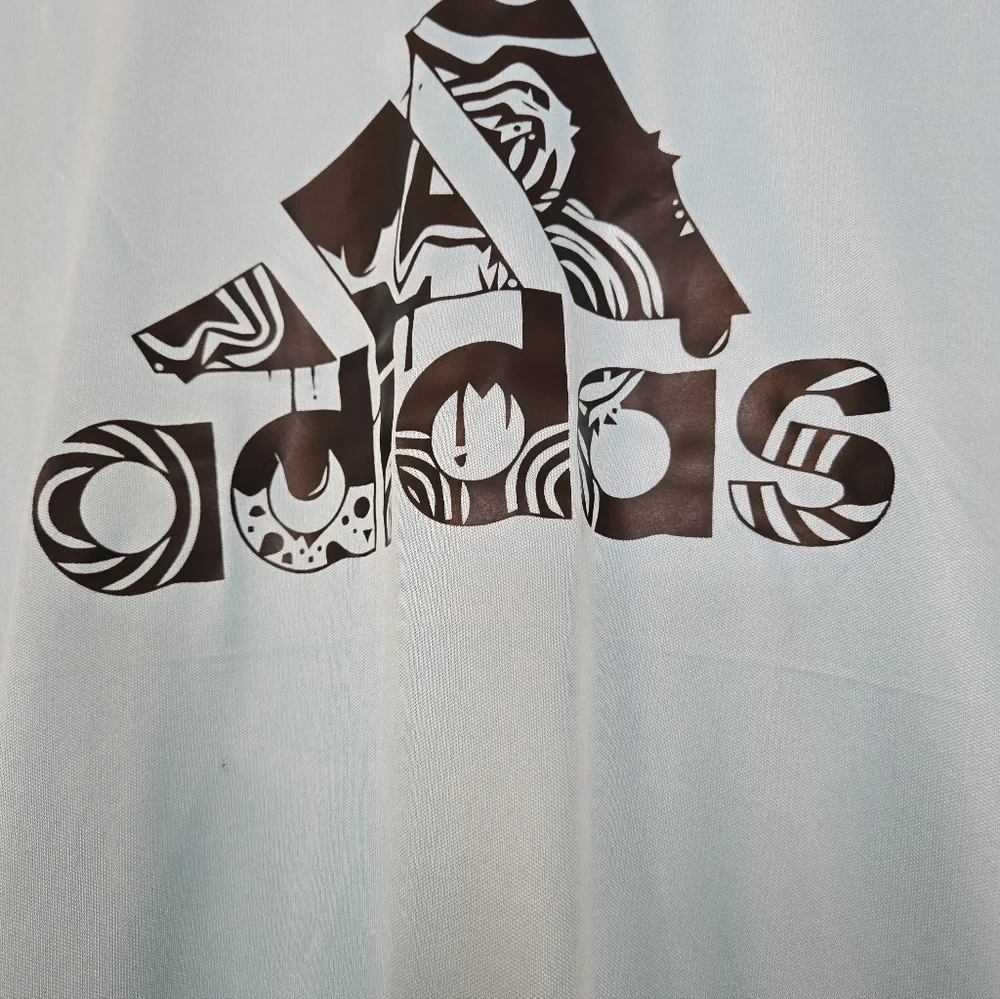 Adidas Men's Light Blue Graphic Tee Xl NWT
